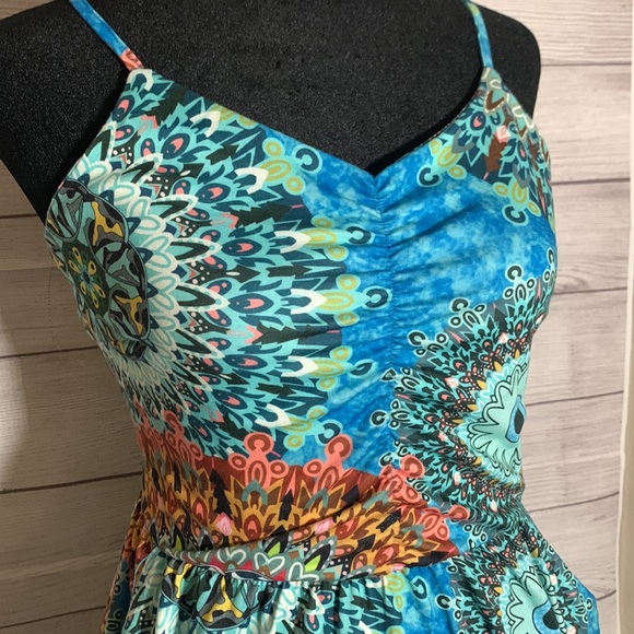 Women Sleeveless Cotton Dress Size Small - Picture 3 of 6